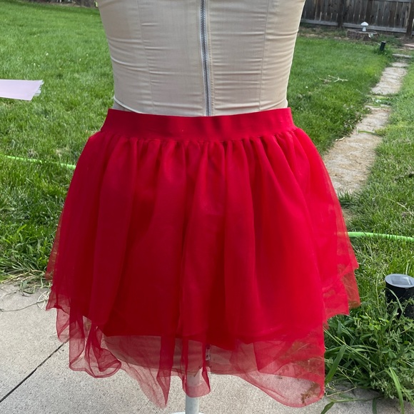 Spirit Vibrant Red Skater Skirt large x-large XL L new tutu - Picture 7 of 7